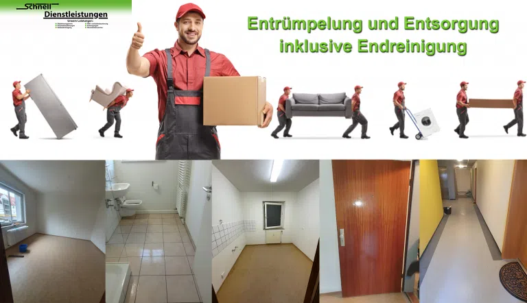 Entrümpelung Böblingen mit Grundreinigung